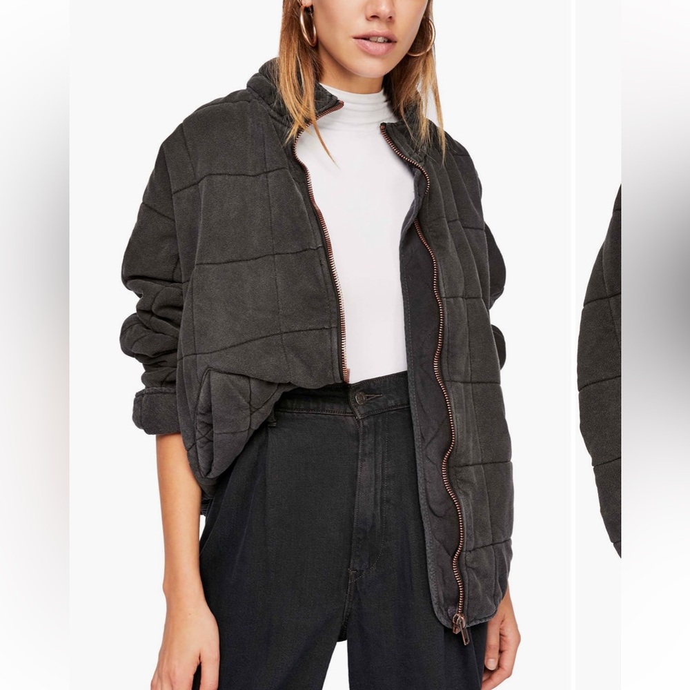 Free People Dolman Sleeve Quilted Jacket